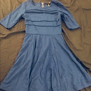 NWOT AQUA Blue Dress with Full Skirt Size S